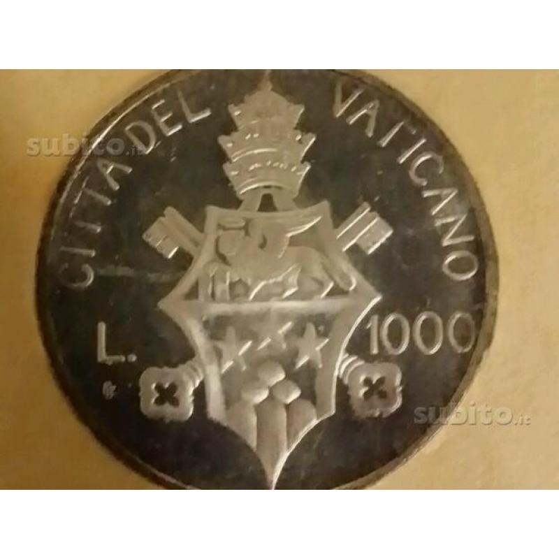 1000 lire argento fdc 1978 città del Vaticano